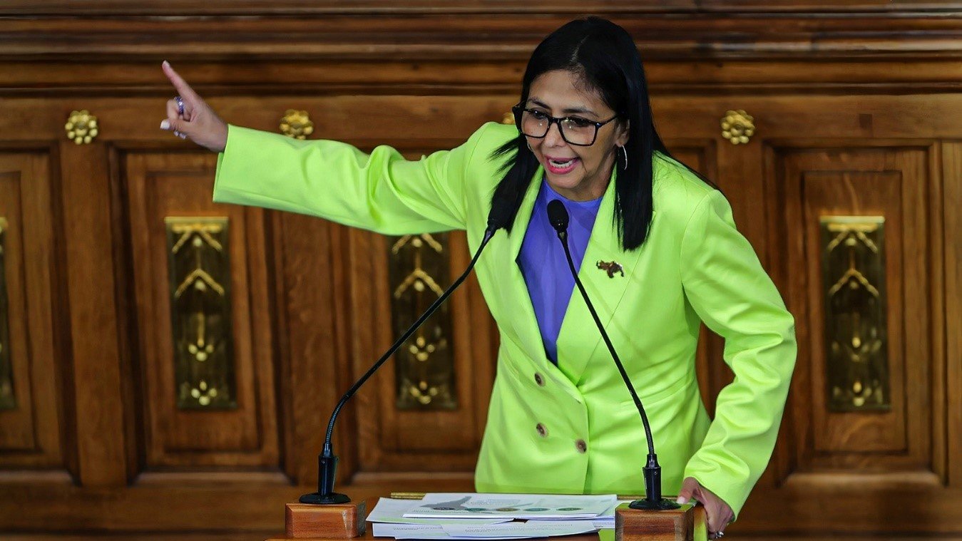 Delcy-Rodriguez-llama-a-la-unidad-nacional-frente-a-las-agresiones